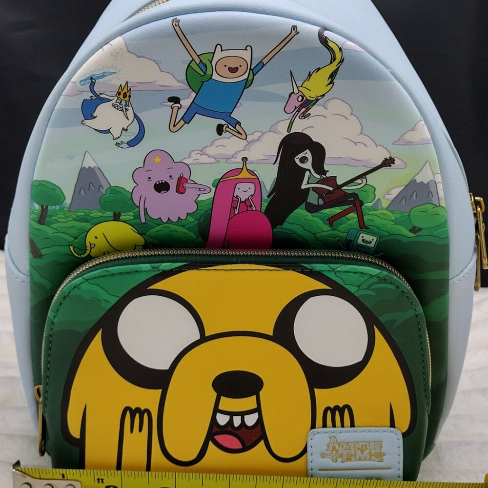 Adventure Time Loungefly Mini Backpack Jake Finn Cartoon Y2K Kawaii NWT - Picture 9 of 10